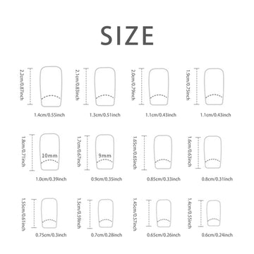 DAIIIBABYYY  -  24 PCs Short French Minimalist Butterfly Line Nails with 1 Jelly Gel and 1 Nail File
